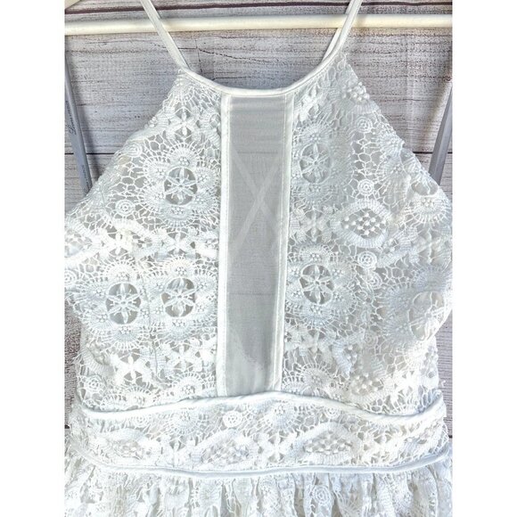 Lovers + Friends White Lace Mini Dress Size Small - Picture 5 of 11